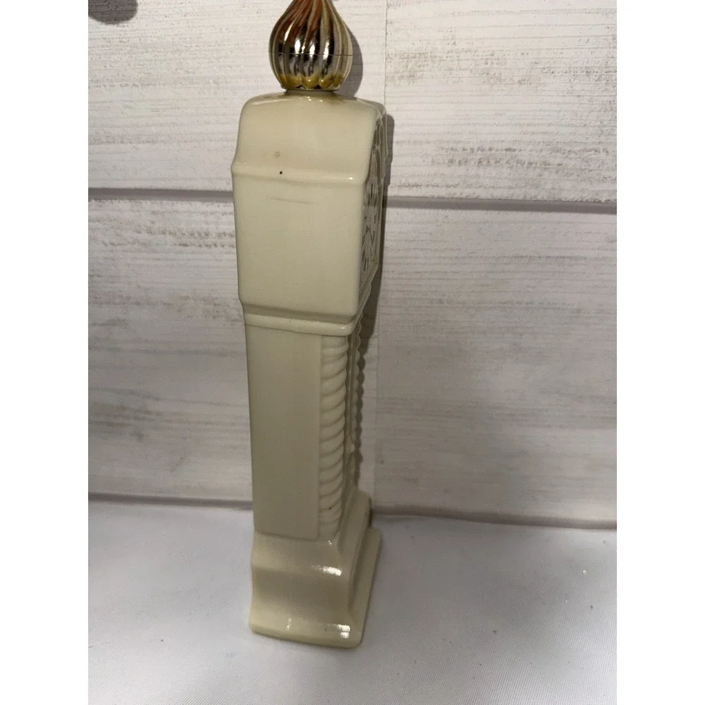 Avon Vintage Cologne Bottle - Ivory Grandfather Clock 